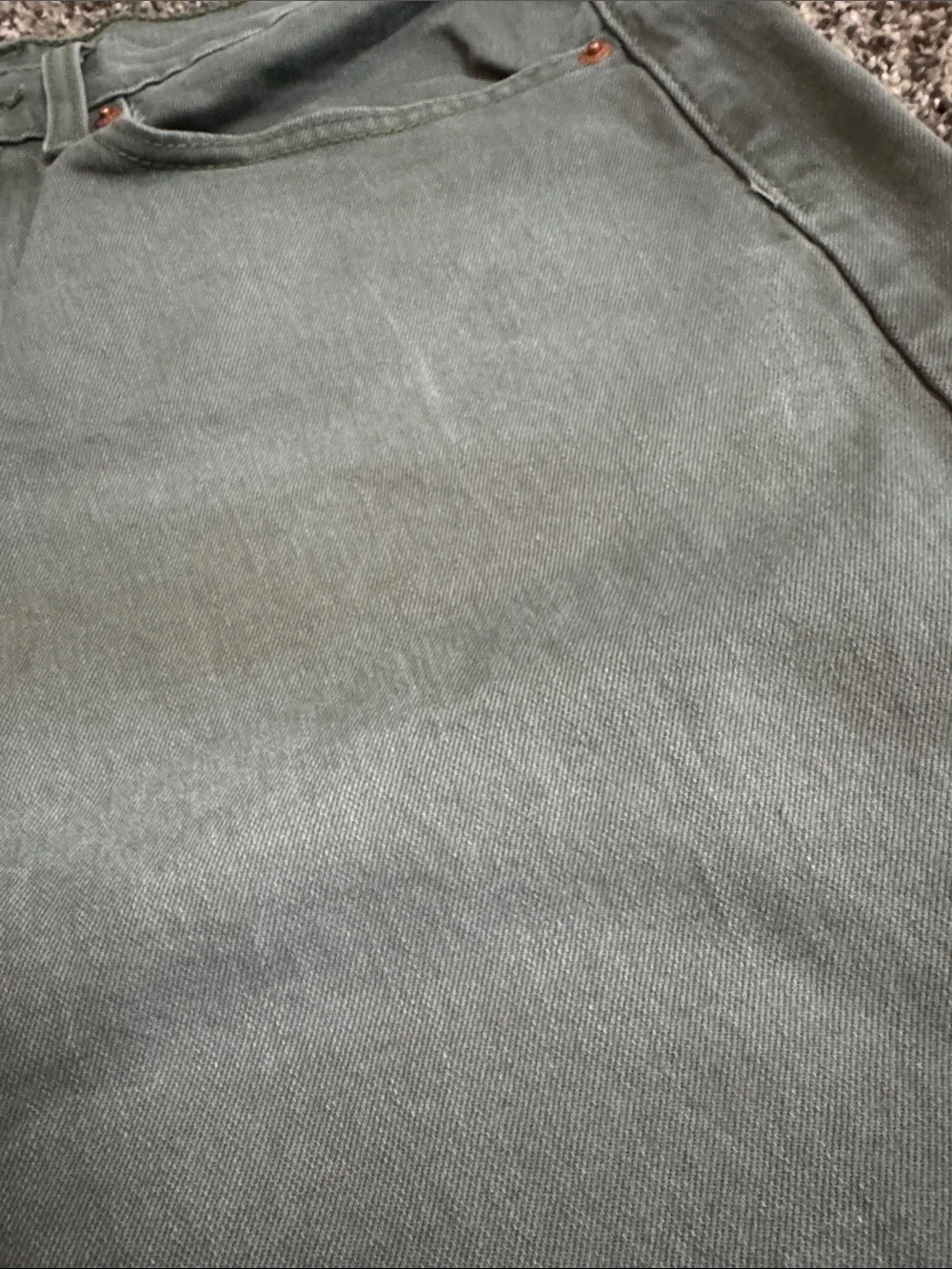 Men's Levi Olive Green/Gray Straight Fit Pants